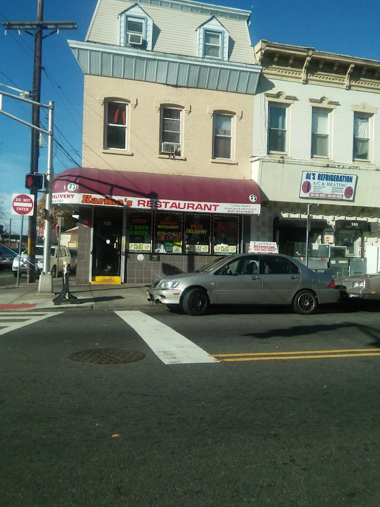 Karina's Restaurant storefront on Ocean Avenue, Jersey City